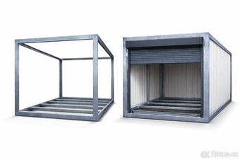 Sanitární kontejner 6 × 2,4 m – WC, a umyvadlo