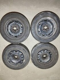 Plechové disky 5x100 R14 s pneu