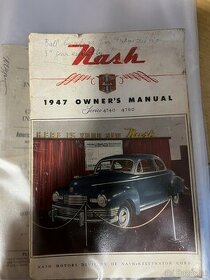 Staré dokumenty na autoveterana Nash z roku 1947