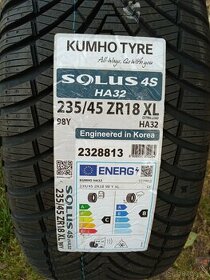 1 kus nové celoroční pneumatiky Kumho 235/45/18