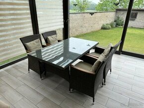 Zahradní set stůl + 4 židle