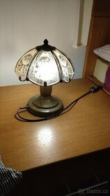 PRODÁNO Párové kovové stolní lampy - retro