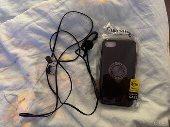 iPhone 7 kryt + handsfree sluchátko s mikrofonem.Cena 150kč