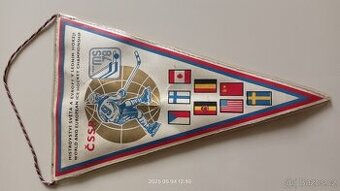 Dobová vlaječka MS 1978 v ledním hokeji