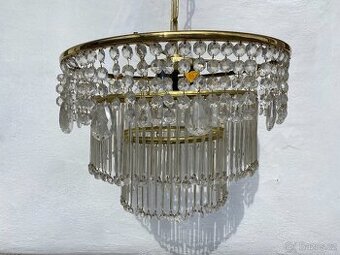 lustr křišťálový starý lustr ověsy křišťálový lustr