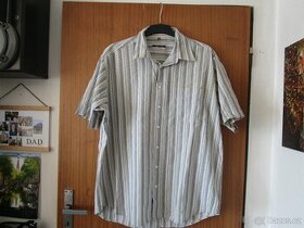 Velmi pěkná lehoučká bavl. letní košile, kr. rukáv, vel. XL