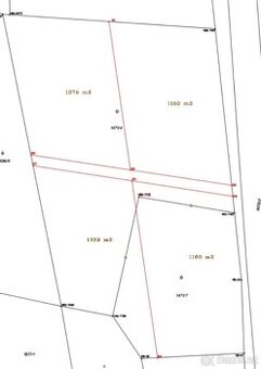 Prodej 4 pozemků– Polička (směr Litomyšl)