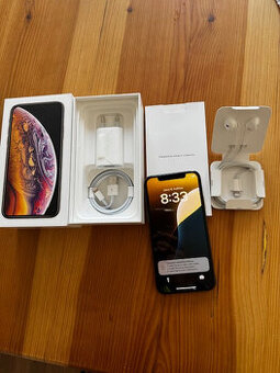 iPhone XS 64GB GOLD - Kategorie A, originál sluchátka, kabel