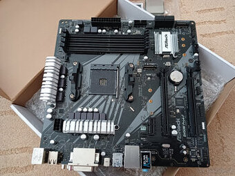 MB ASROCK B450M PRO4-F + CPU + RAM, sock. AM4