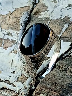 Stříbrný prsten starožitný