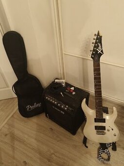 El. kytara Cort X1, kombo Line 6 a příslušenství komplet set