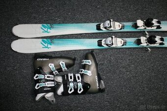 dámske lyže K2 156 cm , lyžaky Head - 1