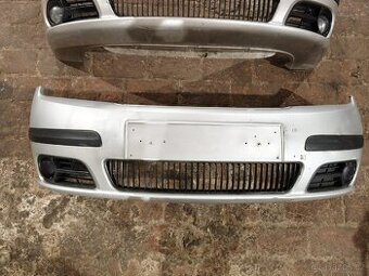 Fabia 1 facelift, přední nárazník, 9102 stříbrný