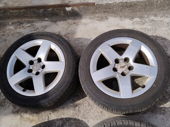 4KS LETNÍ kola AEZ 185/55 R15 5x100 goodyear