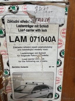 Příčníky na střechu Škoda octavia 1. Hatchback