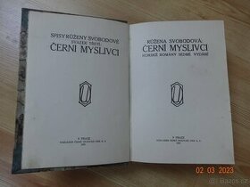 kniha ČERNÍ MYSLIVCI z r. 1929 - 1