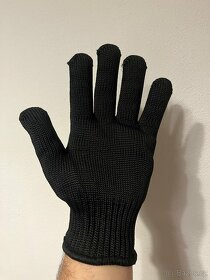 Kevlarové rukavice, černé