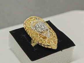 Dámský zlatý prsten Versace - 1