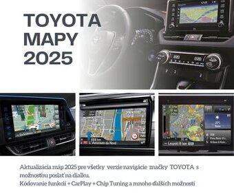 Aktualizace navigace Toyota mapy 2025 Europa