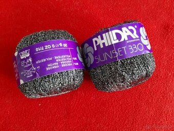 2 klubíčka lurexové příze á 20 g (celkem 40 g) - NOVÁ - 1