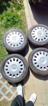 Opel Corsa plechová kola + zimni pneu 5,5Jx14 et49 4x100