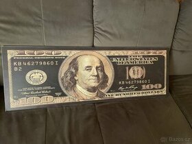 Obraz na plátně 100 $ - 1