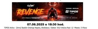 CLASH Vstupenky  2 ks
