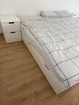 Manželská postel IKEA Nordli, 180 x 200 cm