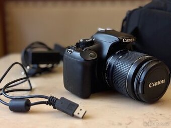 Canon EOS 1100D + 18-55mm objektiv – skvělý stav