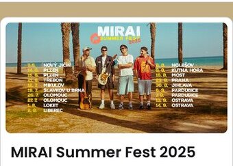 Mirai - Olomouc 26.7.25 - vstupenka