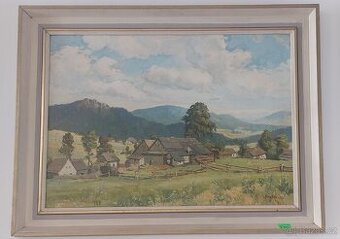 Obraz venkovské krajiny - Bureš 70