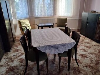 Židle - lízátka + stůl - Halabala - 1