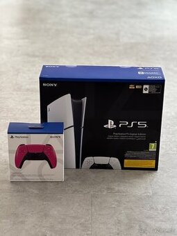 PlayStation 5 Slim- Dva ovladače.