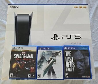 PlayStation 5 Disc Edition + 3 hry