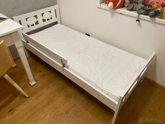 Dětská postel ovečkami 70x160 vč. matrace a chrániče