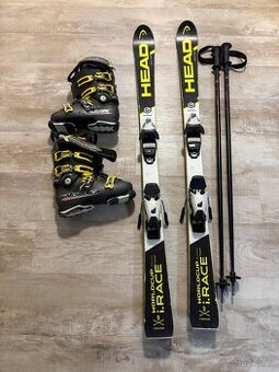 Lyžařské vybavení komplet ,140 cm ,boty 295 mm