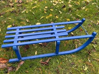 modré sáně, sáňky