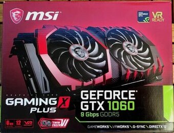 karta MSI GeForce GTX 1060 6GB Gaming X Plus