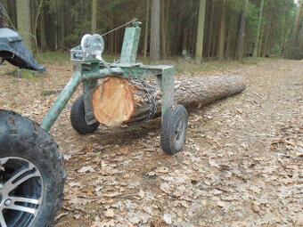 Vyvážečka dřeva za čtyřkolku