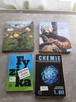 Učebnice biologie, chemie a fyziky