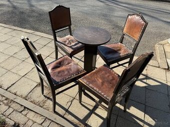 Retro stolek a židle