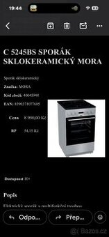 Prodám nenerovy sporák a digestor