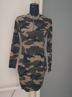 Nové maskáčové šaty H&M vel.S