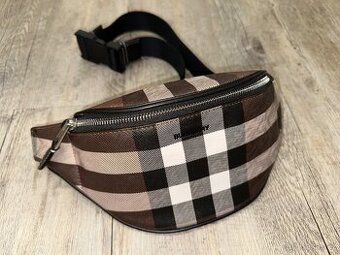 Crossbody ledvinka, Burberry Mini Cason Checked Belt bag