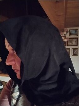 Kožená kápě středověk LARP