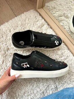 KARL LAGERFELD ČERNÉ TENISKY