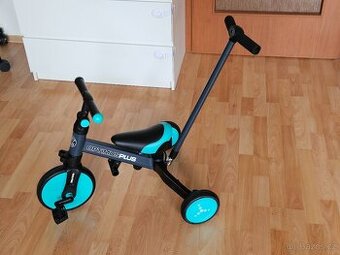 Milly Mally Dětská tříkolka 4v1 Optimus Plus s vodící tyčí m