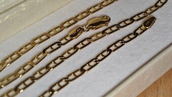 Nový celozlatý řetízek Marina Gucci 55cm, 585/1000, 8,15g