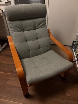 IKEA POÄNG křeslo + téměř nové polstrování