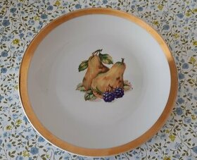 Dekorační talíř retro motiv ovoce